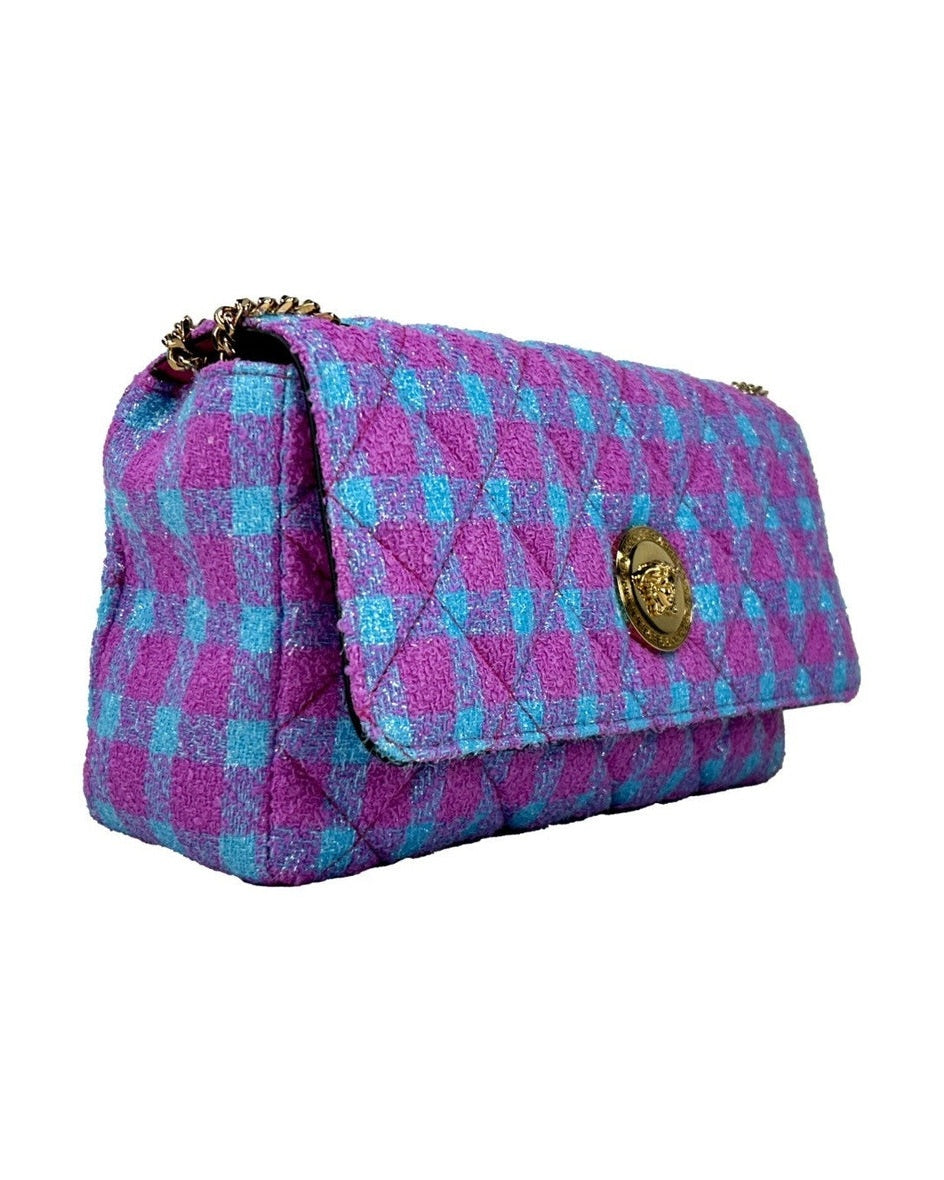 Versace Wool Lurex Medium Shoulder Crossbody Bag Glam Steals