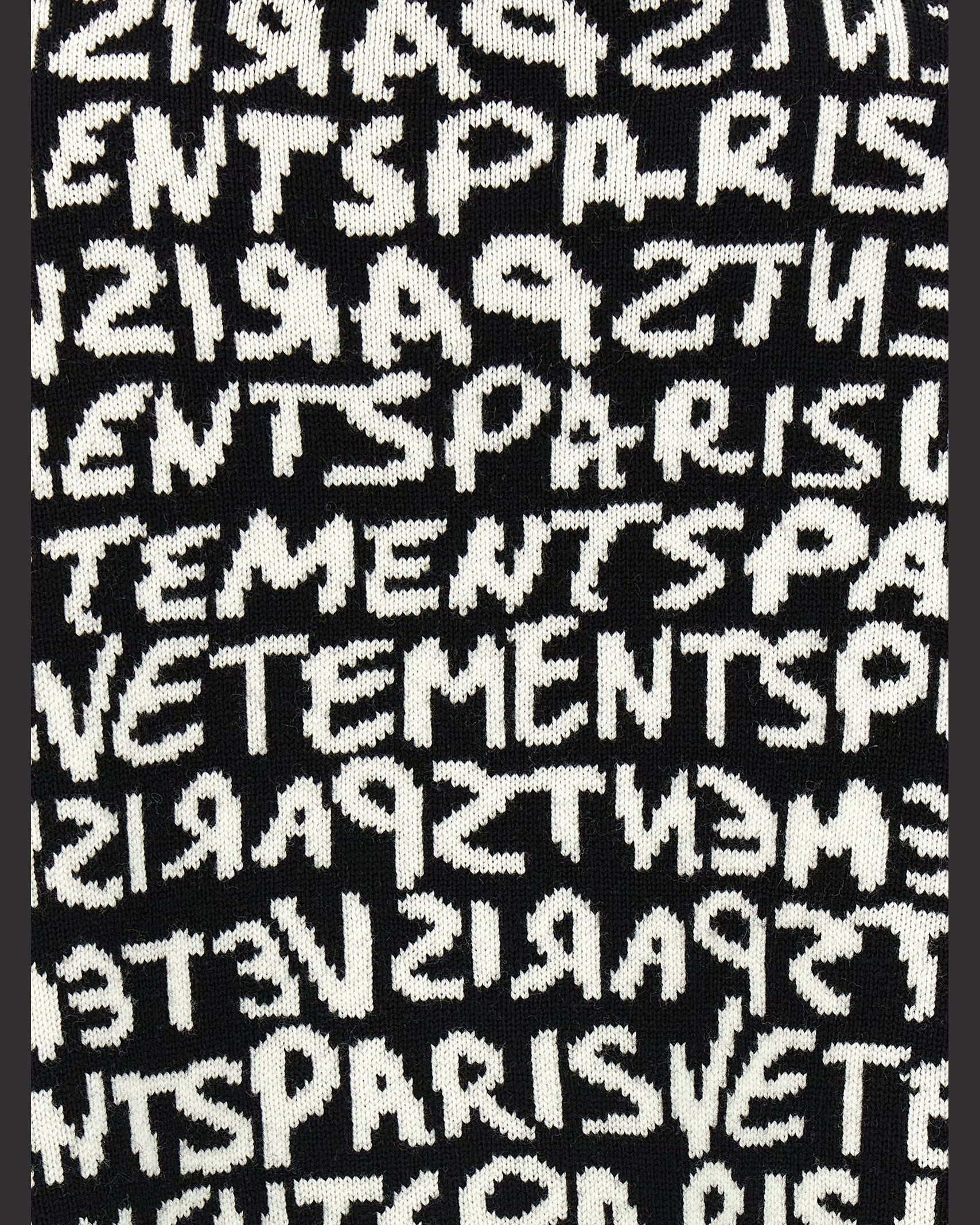 Vetements Paris Monogram Cropped Sweater Glam Steals