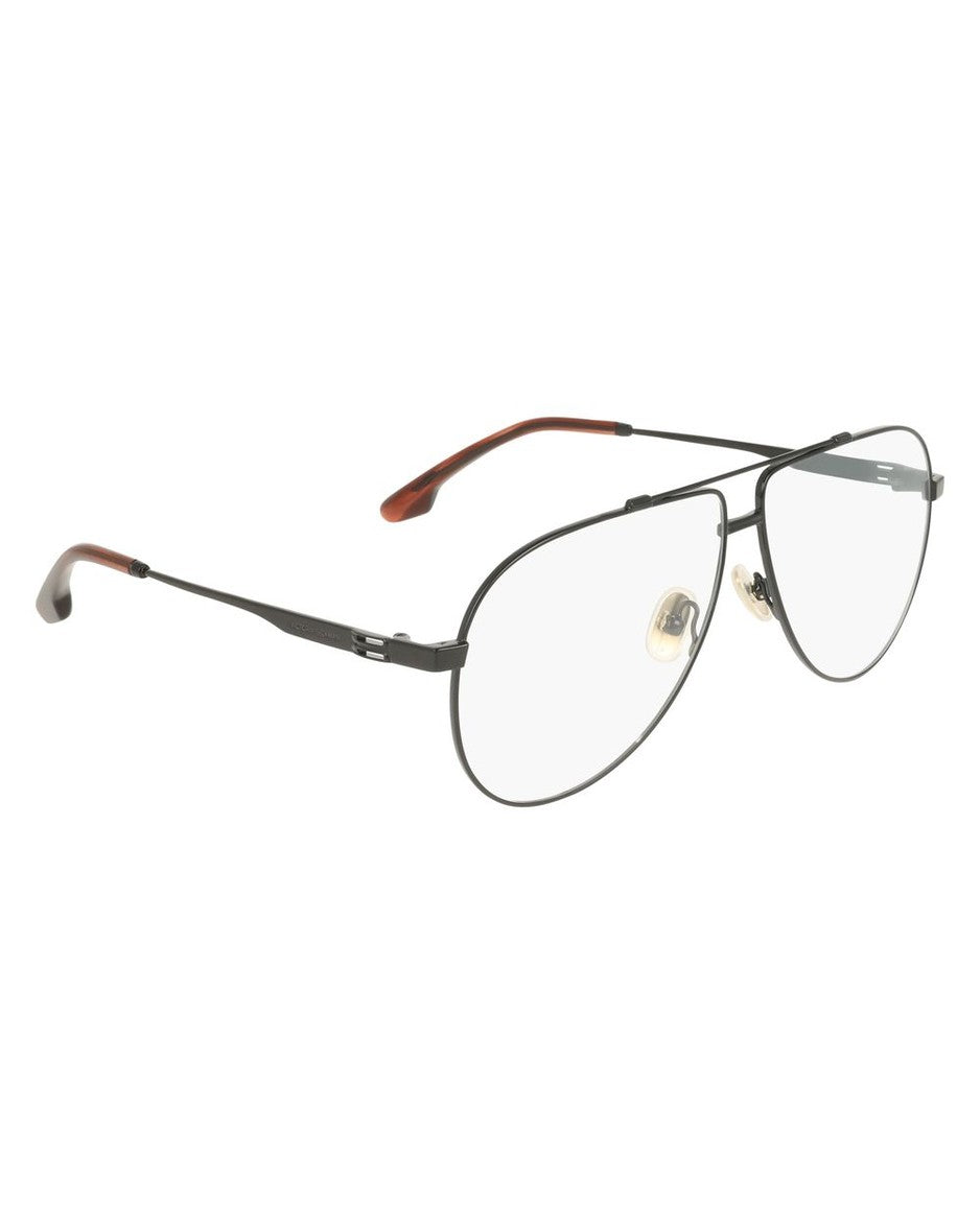 Victoria Beckham Black Metal Frame Eyeglasses