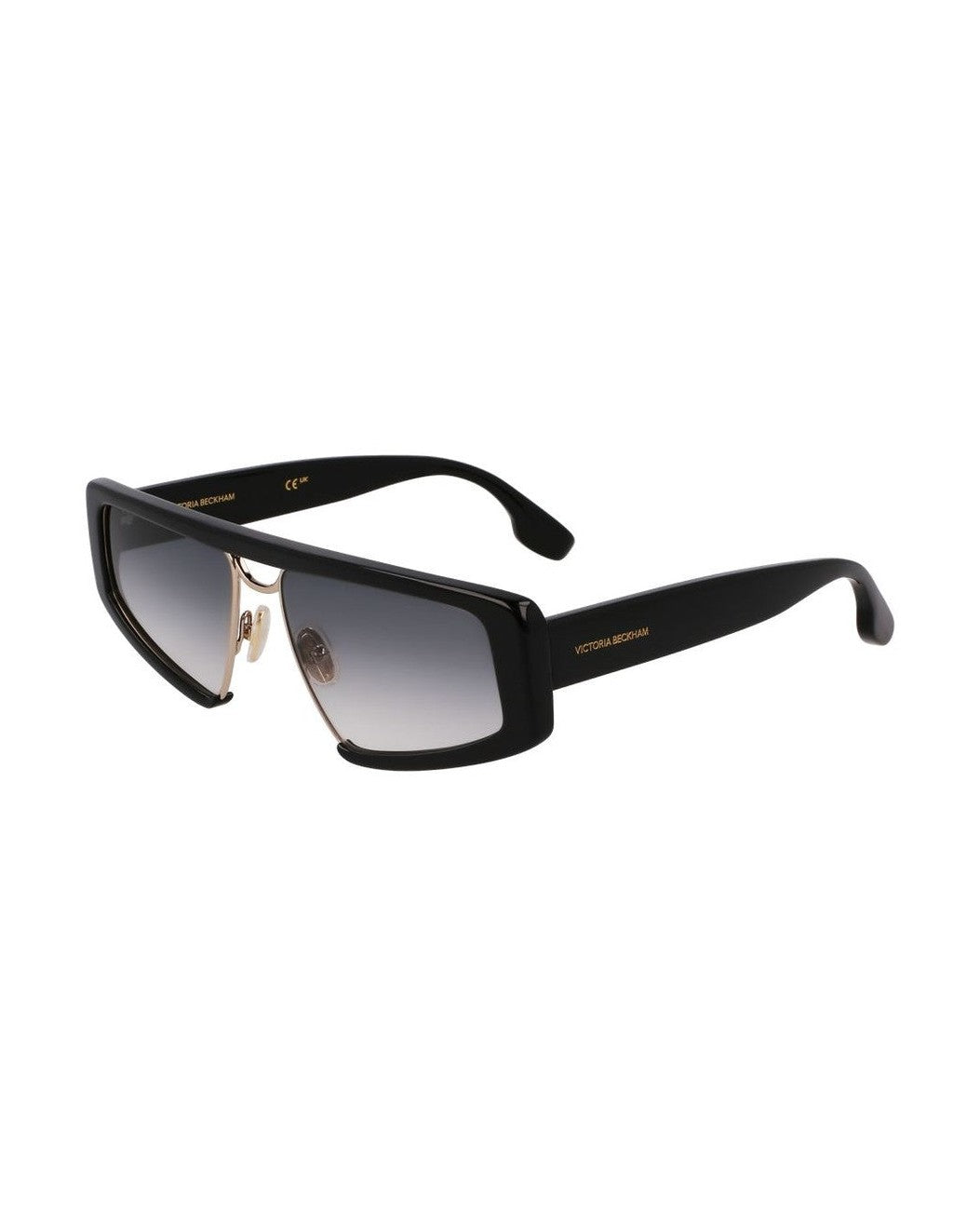 Victoria Beckham Black Metal Plastic Sunglasses