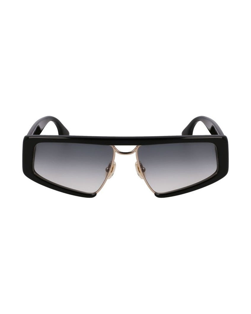 Victoria Beckham Black Metal Plastic Sunglasses