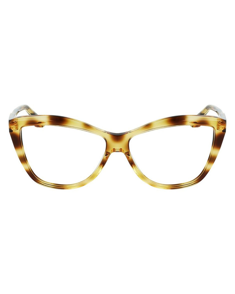 Victoria Beckham Brown Acetate Frame Eyeglasses