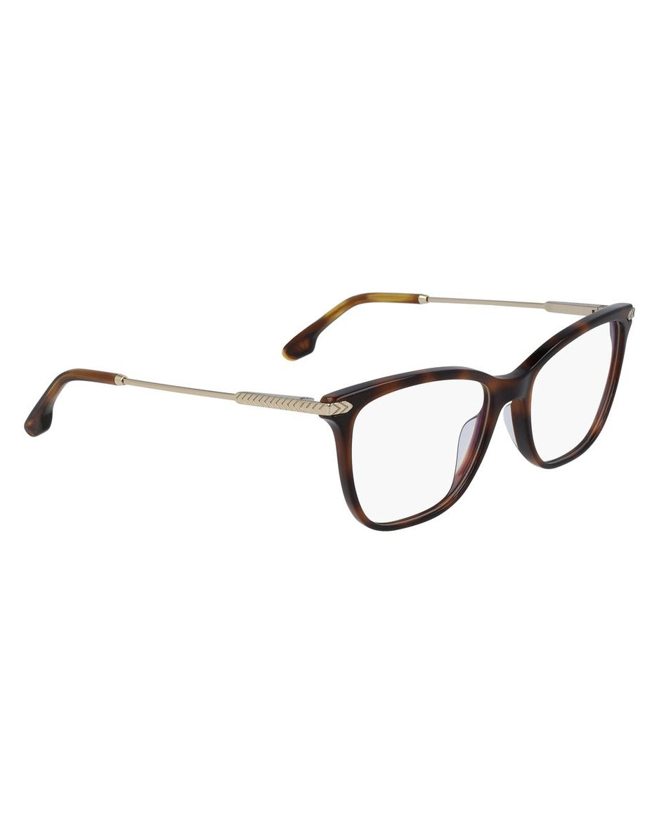 Victoria Beckham Brown Acetate Frame Eyeglasses