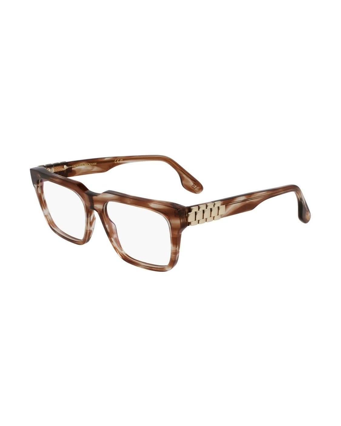 Victoria Beckham Brown Acetate Optical Frame Eyeglasses