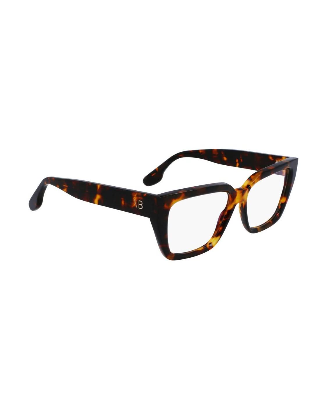 Victoria Beckham Brown Acetate Optical Frame Eyeglasses