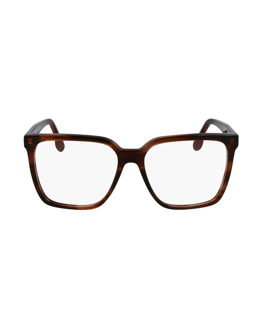 Victoria Beckham Brown Acetate Optical Frame Glam Steals