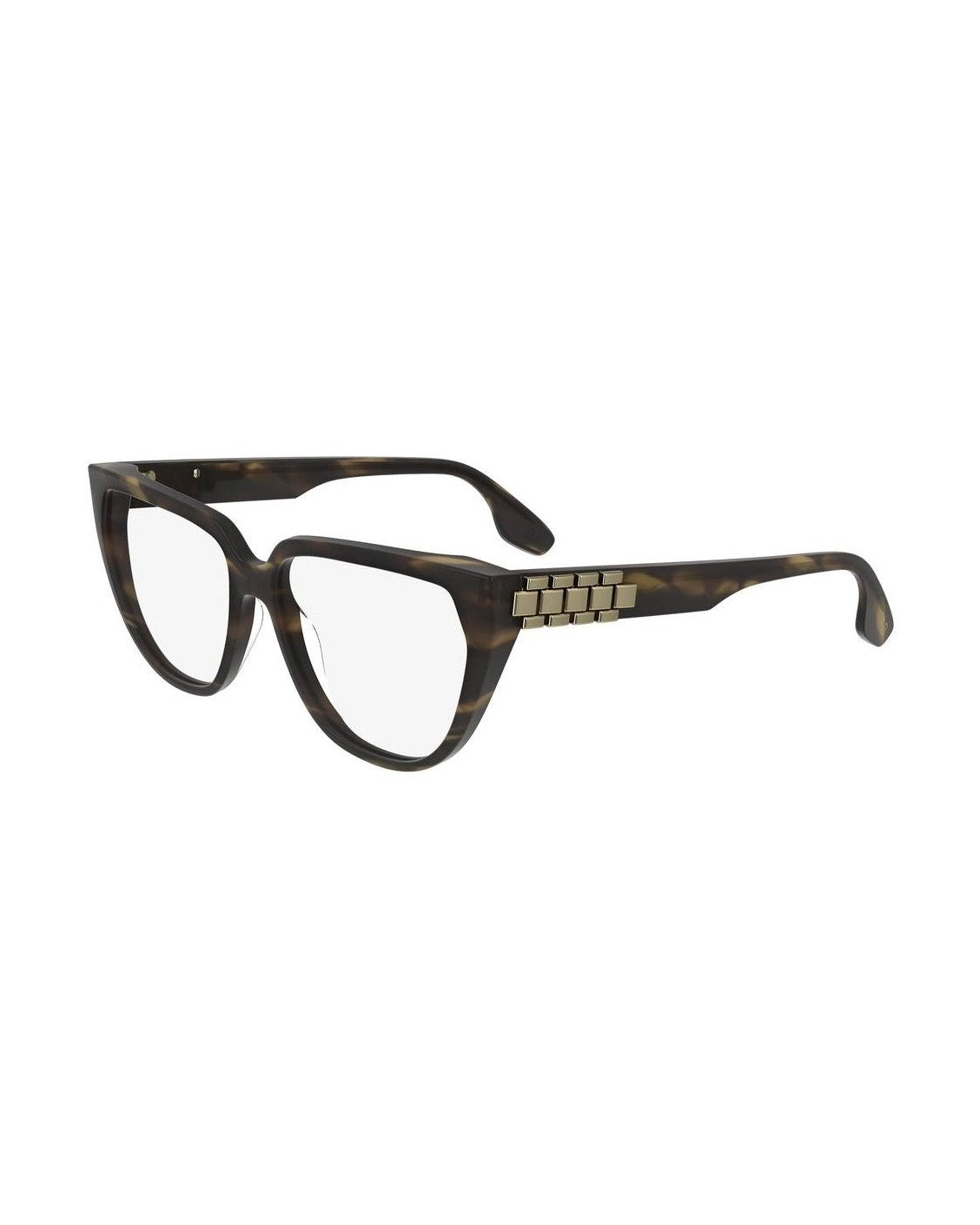 Victoria Beckham Brown Acetate Optical Frame Eyeglasses