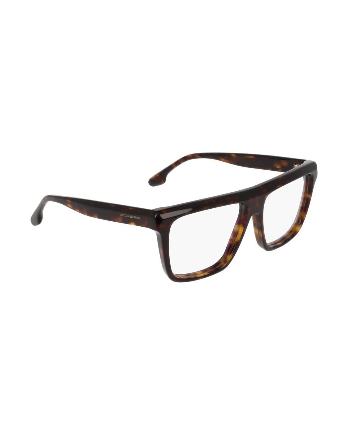 Victoria Beckham Brown Acetate Optical Frame Eyeglasses