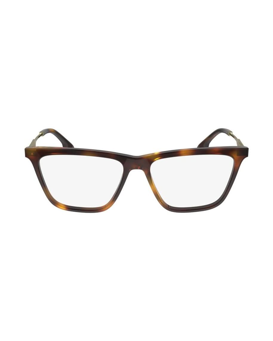 Victoria Beckham Brown Acetate Optical Frame Eyeglasses