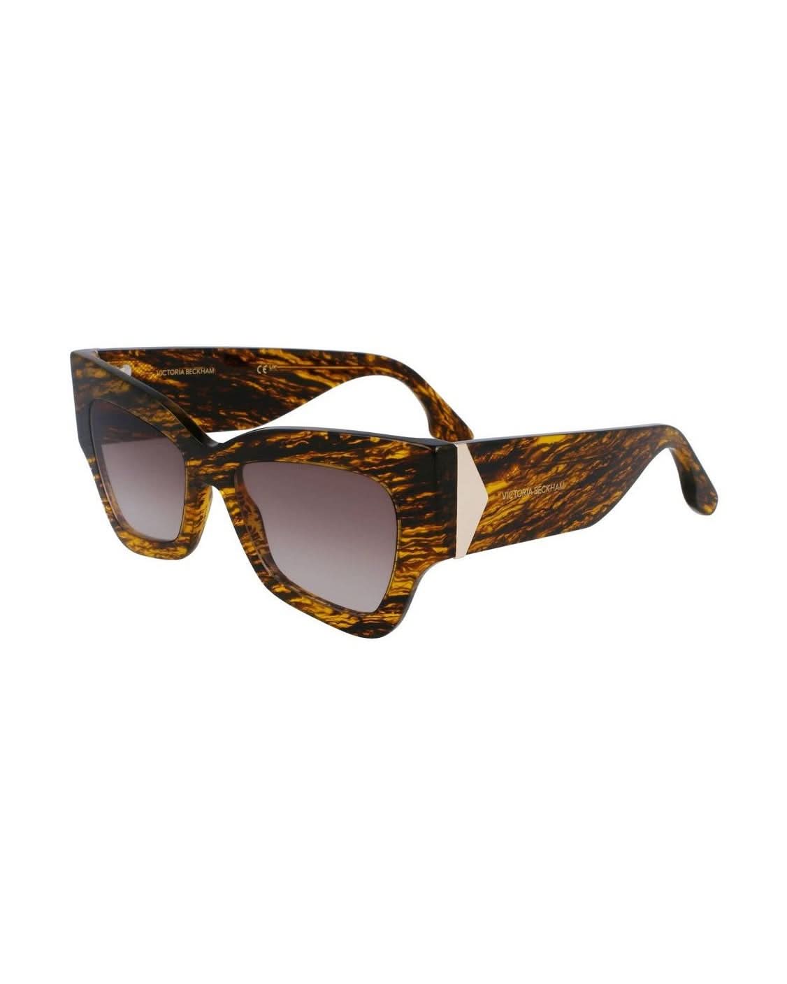 Victoria Beckham Brown Acetate Sunglasses Sunglasses