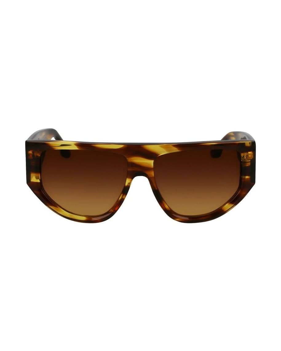 Victoria Beckham Brown Acetate Sunglasses Sunglasses