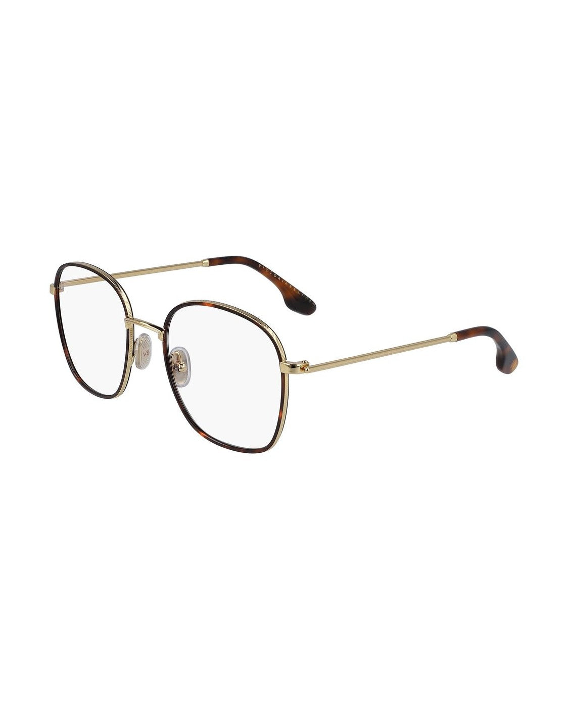 Victoria Beckham Brown Metal Frame Eyeglasses