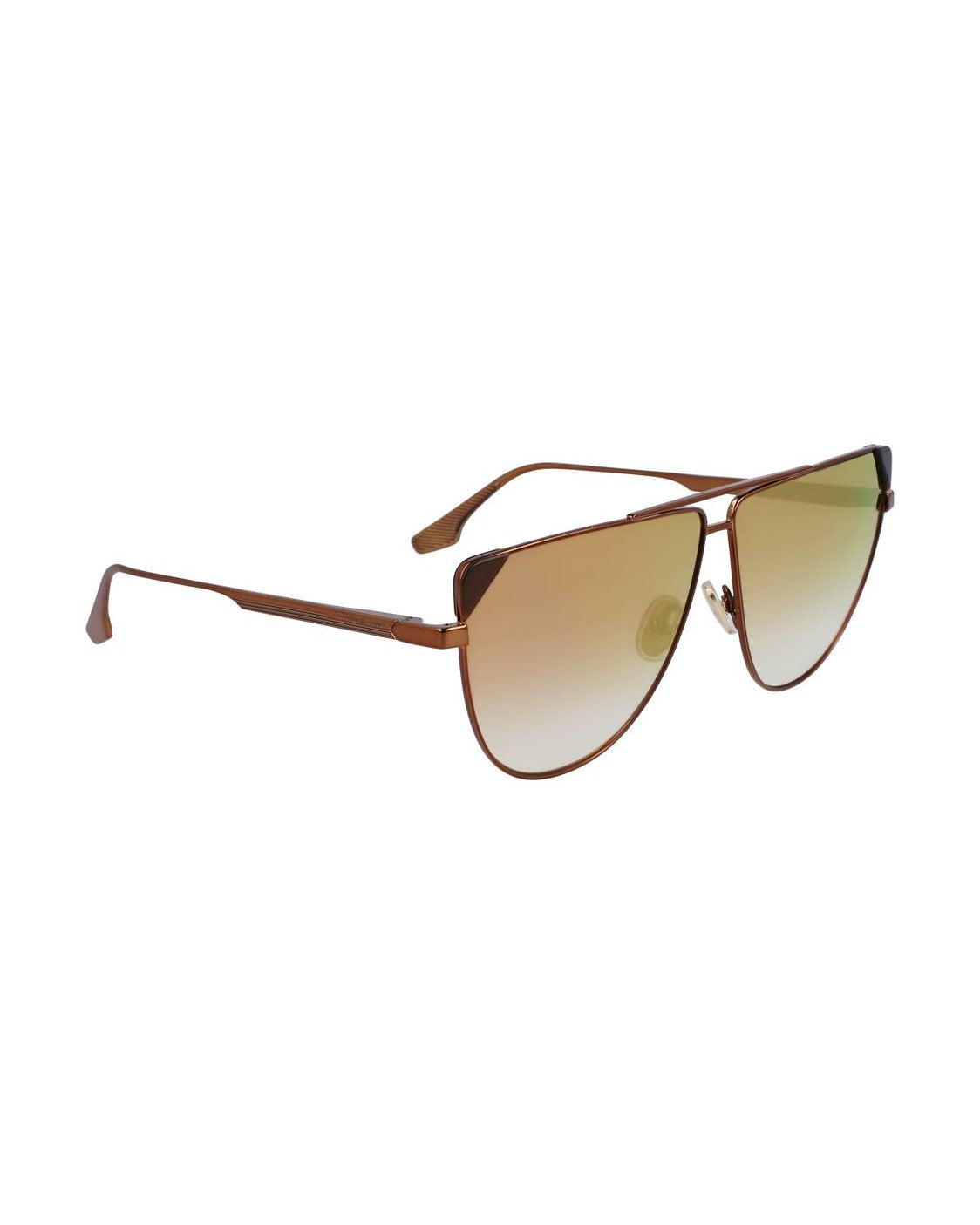 Victoria Beckham Brown Metal Sunglasses Sunglasses