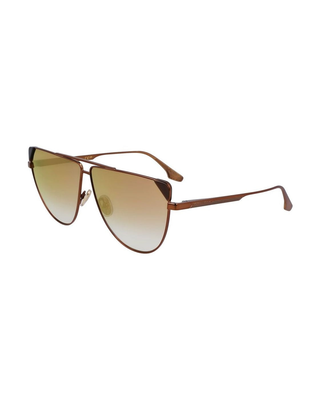 Victoria Beckham Brown Metal Sunglasses Sunglasses