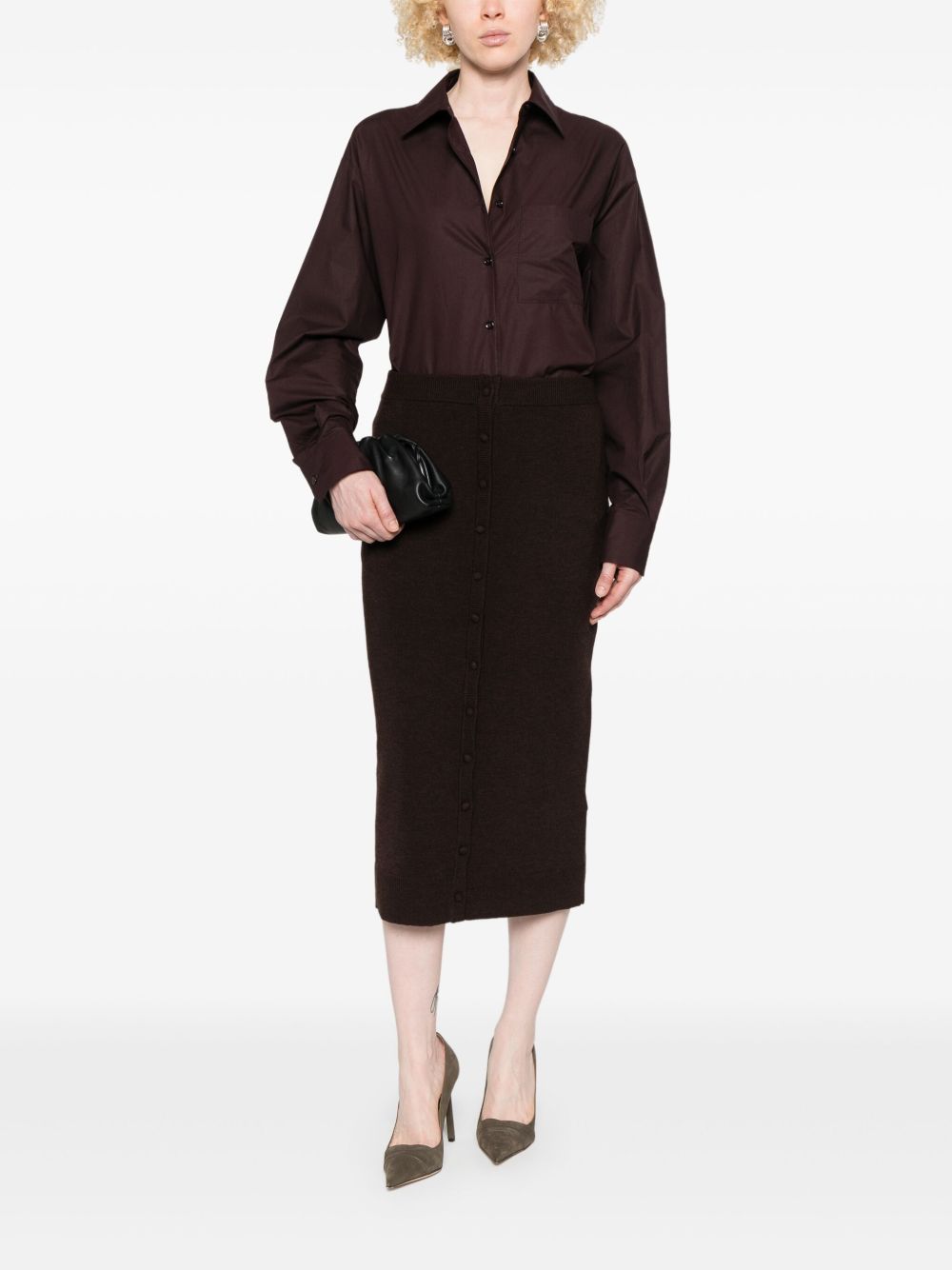 Victoria Beckham Brown Skirt Glam Steals