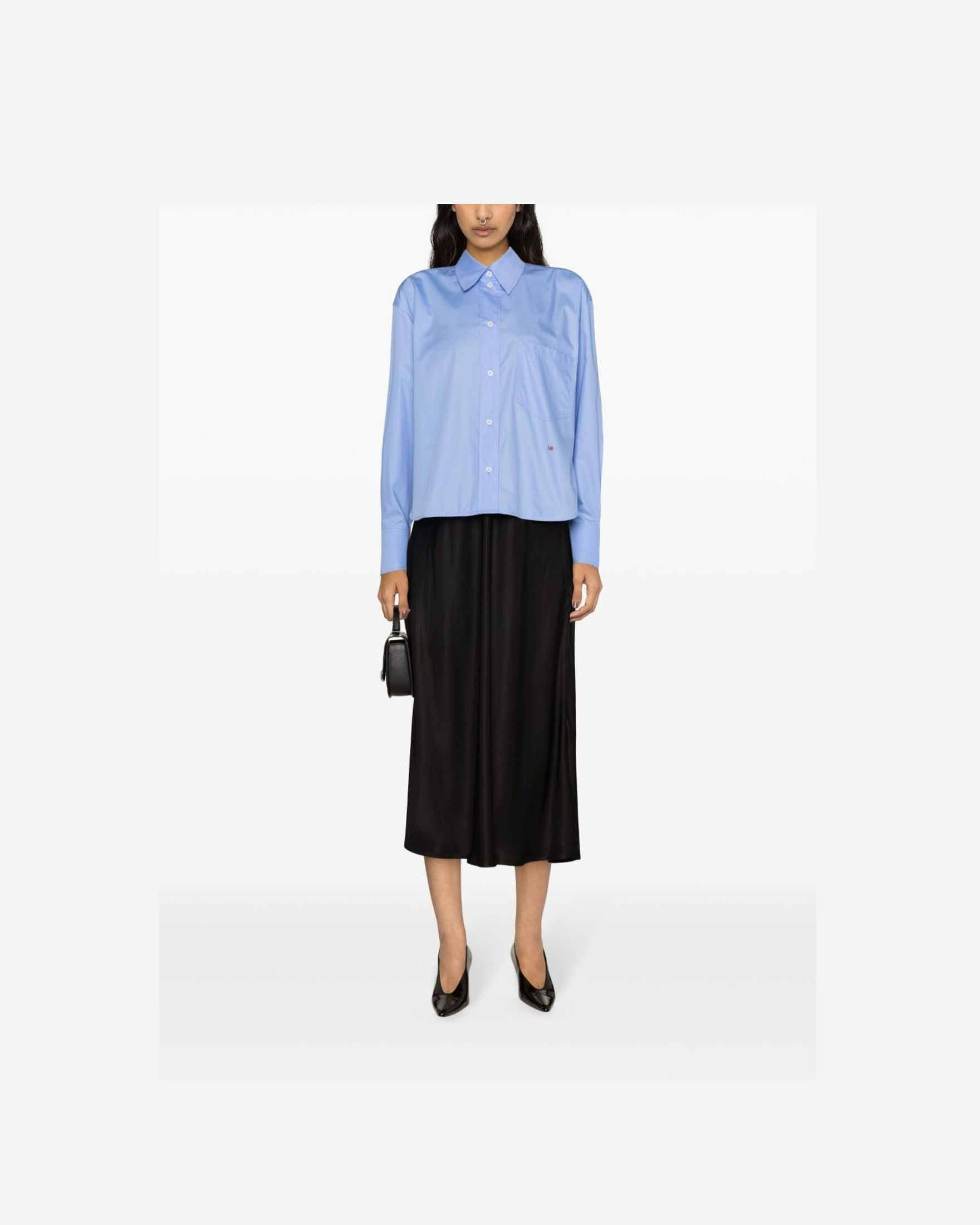 Victoria Beckham Clear Blue Shirt Glam Steals