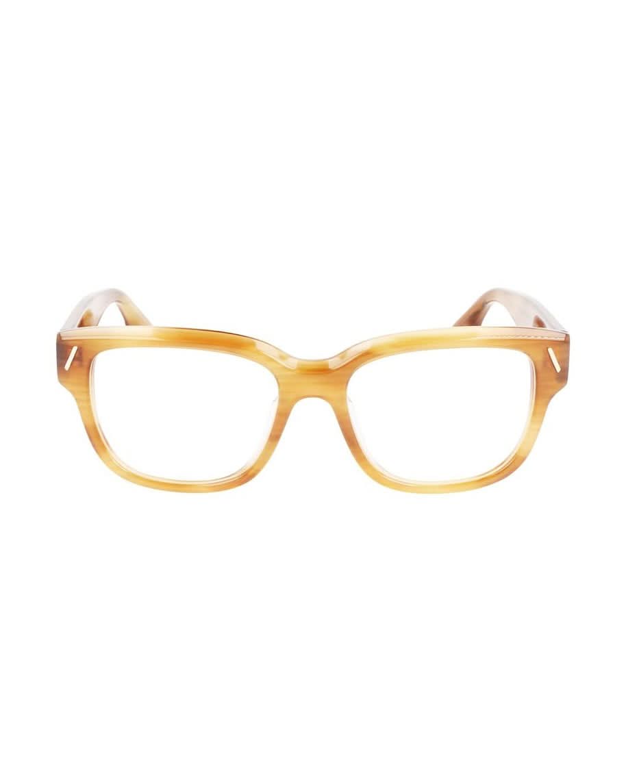 Victoria Beckham Gold Acetate Optical Frame Eyeglasses