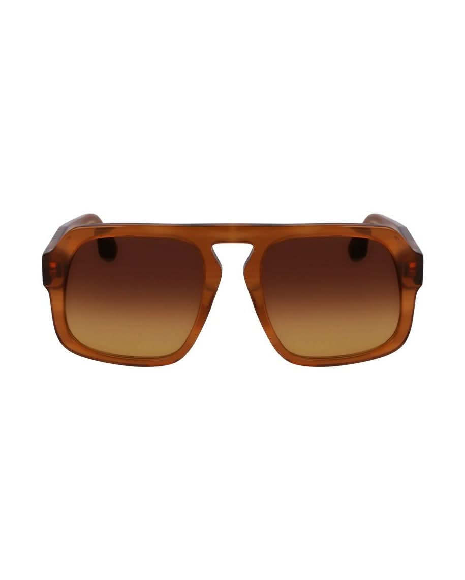 Victoria Beckham Gold Acetate Sunglasses Sunglasses