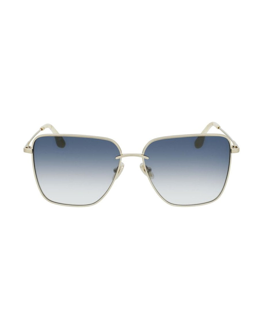 Victoria Beckham Gold Metal Sunglasses Sunglasses