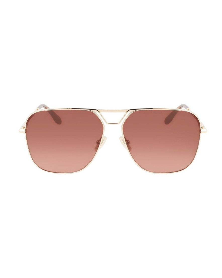 Victoria Beckham Gold Metal Sunglasses Sunglasses