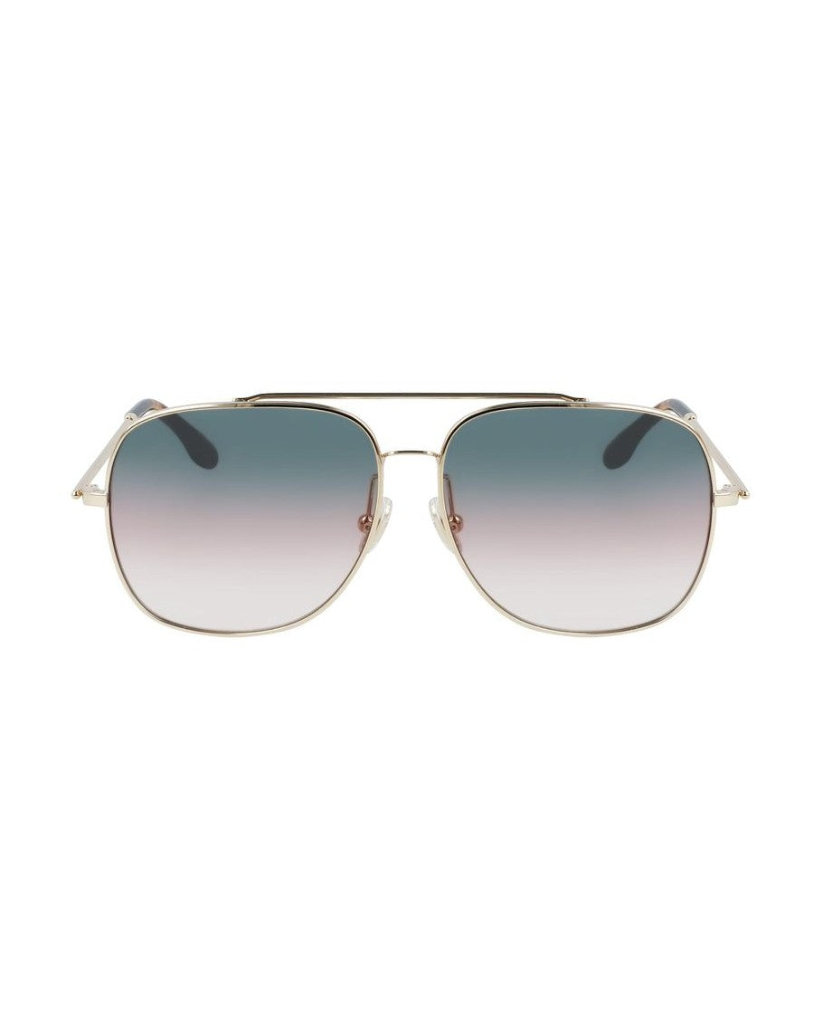 Victoria Beckham Gold Metal Sunglasses Sunglasses