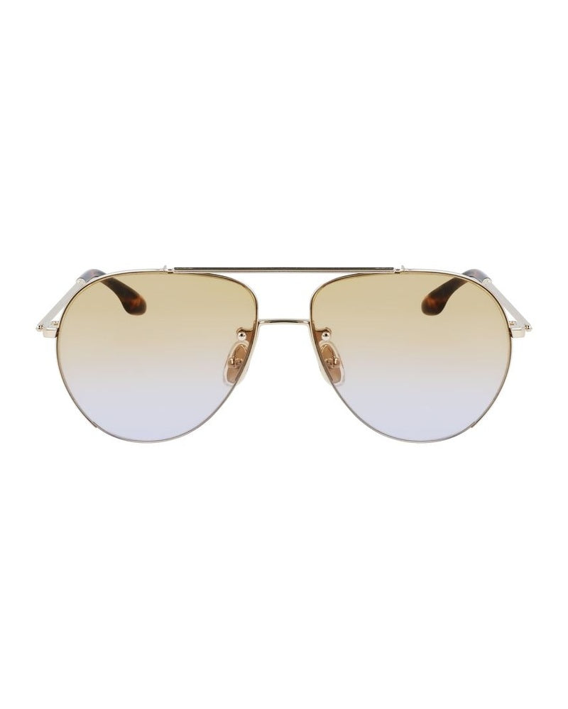 Victoria Beckham Gold Metal Sunglasses Sunglasses