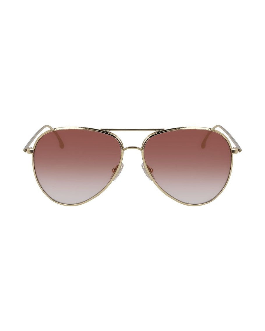 Victoria Beckham Gold Metal Sunglasses Sunglasses
