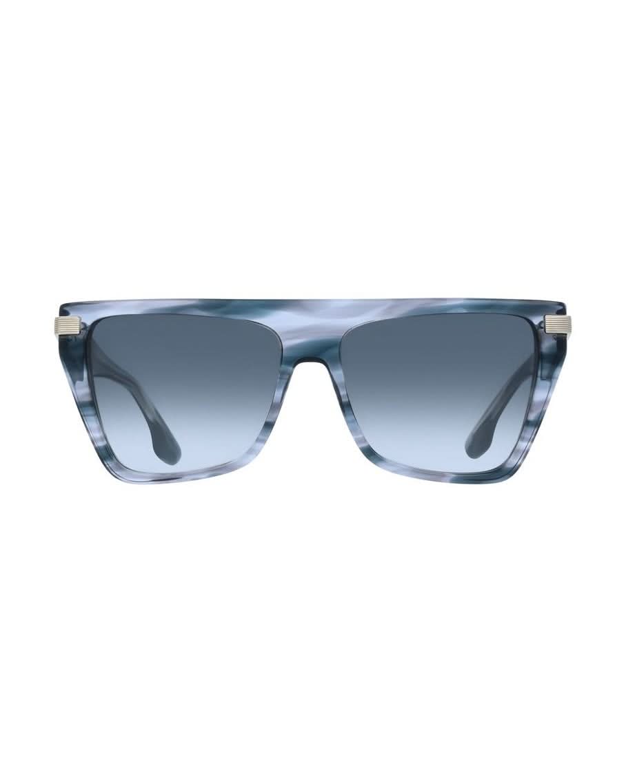 Victoria Beckham Gray Acetate Sunglasses Sunglasses