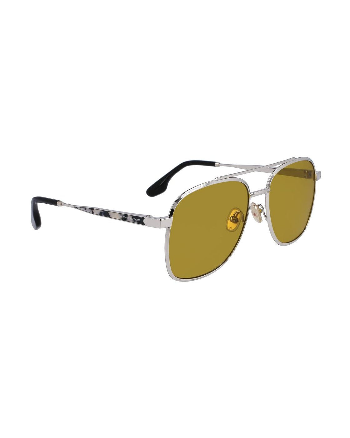 Victoria Beckham Gray Metal Sunglasses Sunglasses