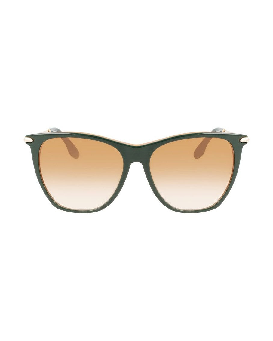 Victoria Beckham Green Acetate Sunglasses Sunglasses