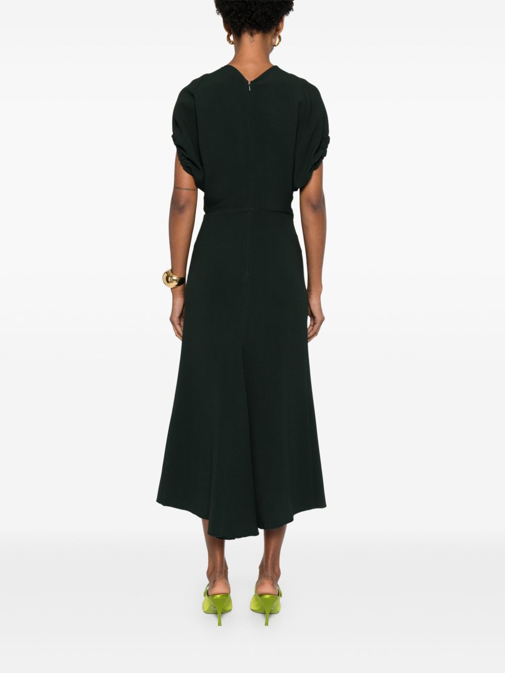Victoria Beckham Green Dress Glam Steals