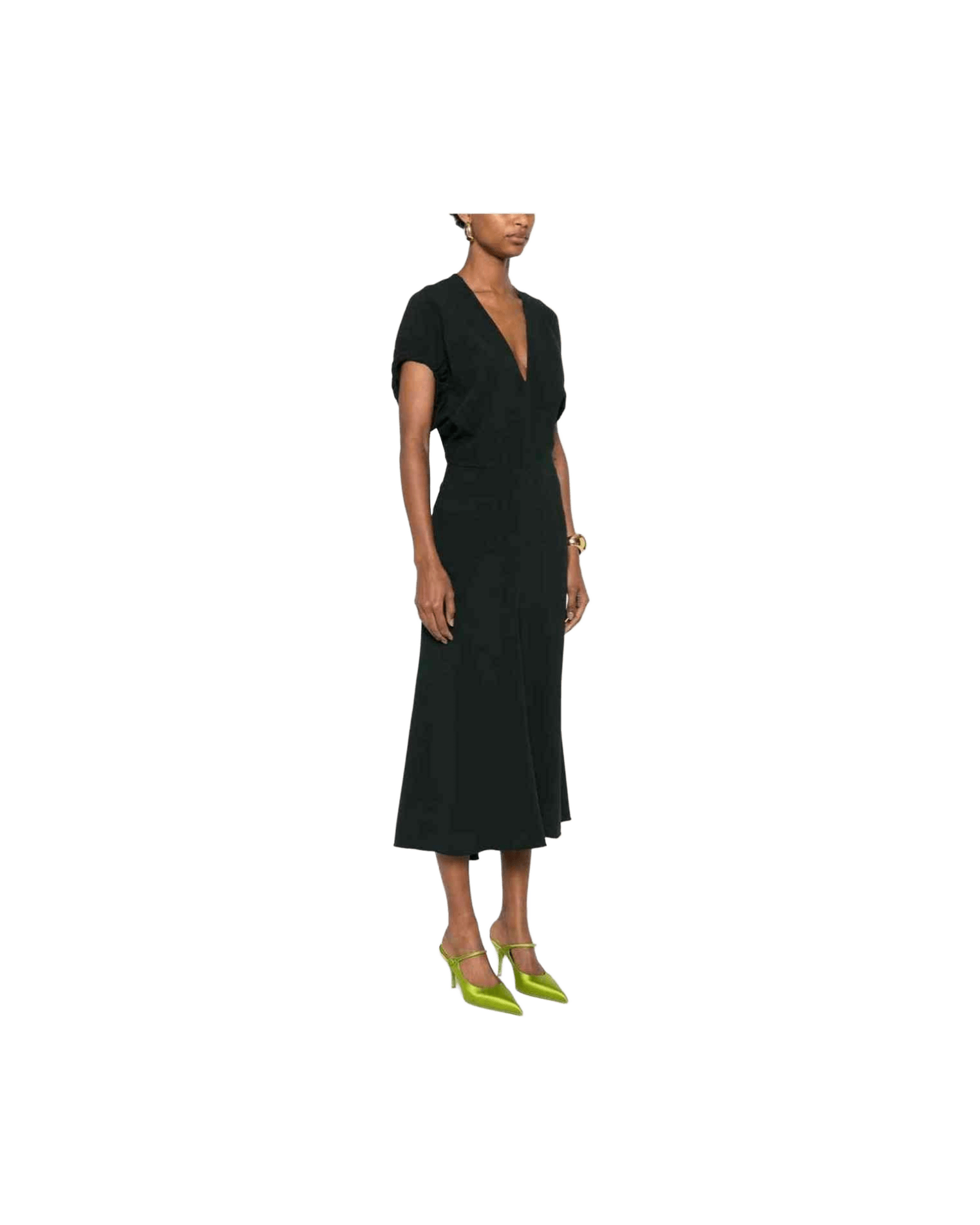 Victoria Beckham Green Dress Glam Steals