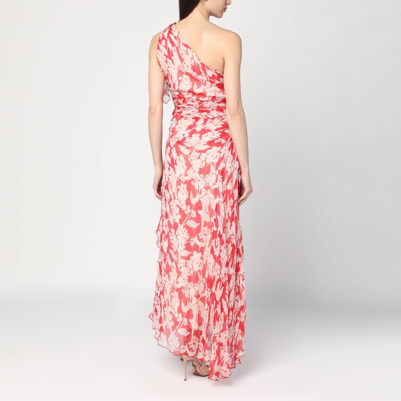 Victoria Beckham One-shoulder draped midi dress Glam Steals