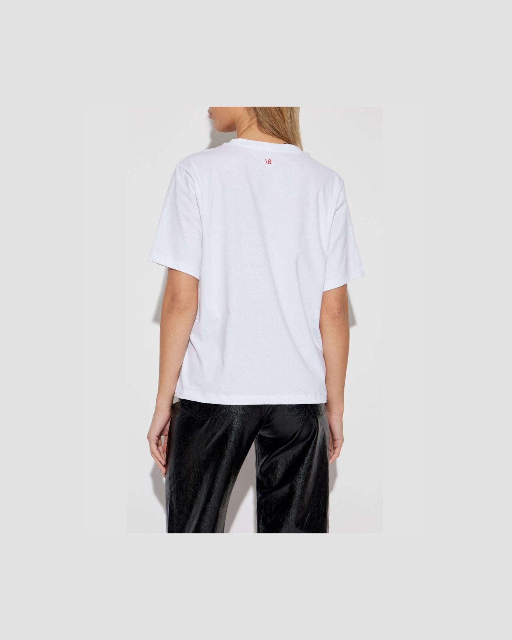 Victoria Beckham White T-shirt Glam Steals