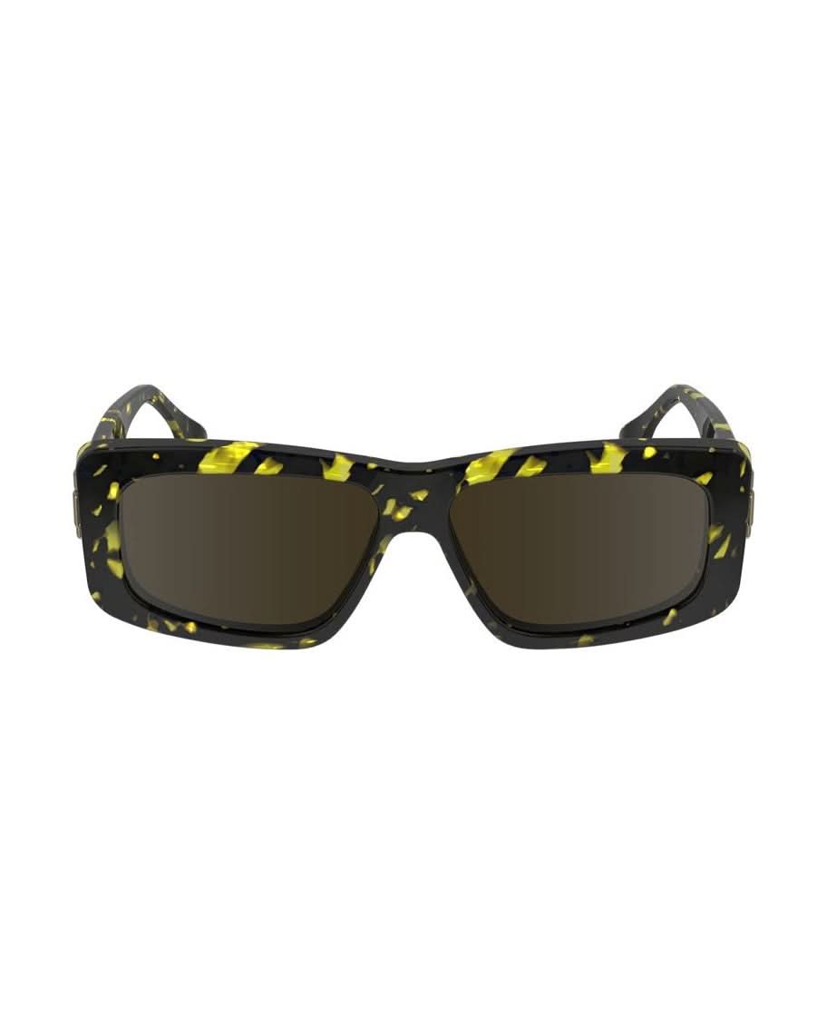 Victoria Beckham Yellow Acetate Sunglasses Sunglasses