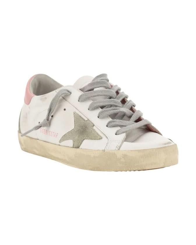 Golden Goose White Calf Leather Bos Taurus Low Top Sneakers