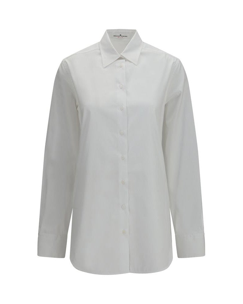 Ermanno Scervino White Cotton Dress Shirt Glam Steals