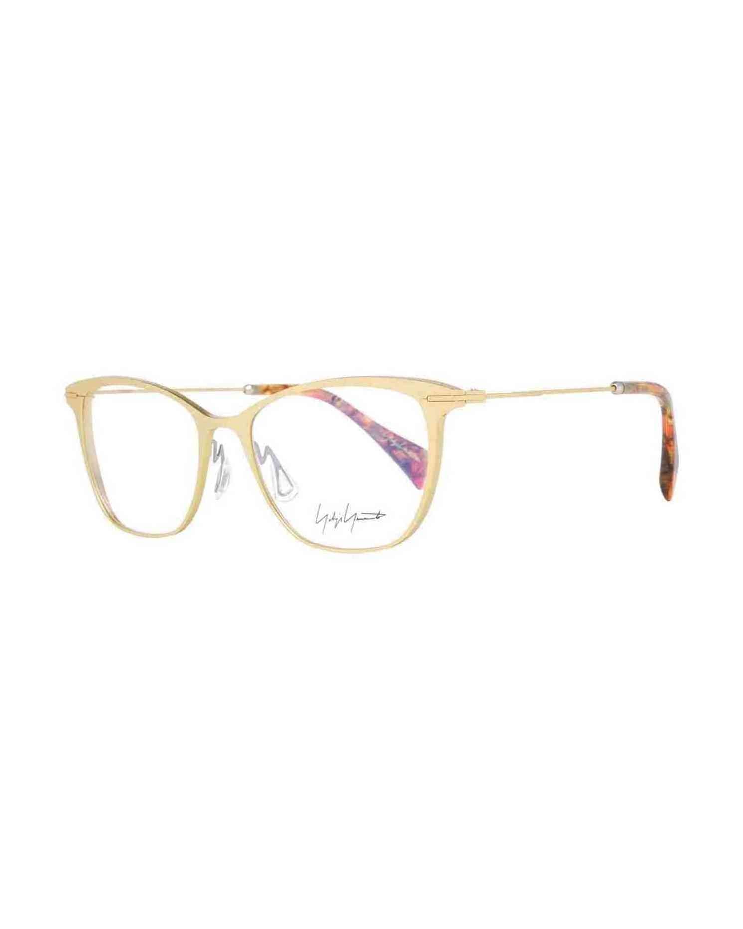 Yohji Yamamoto Gold Women Optical Frame Eyeglasses