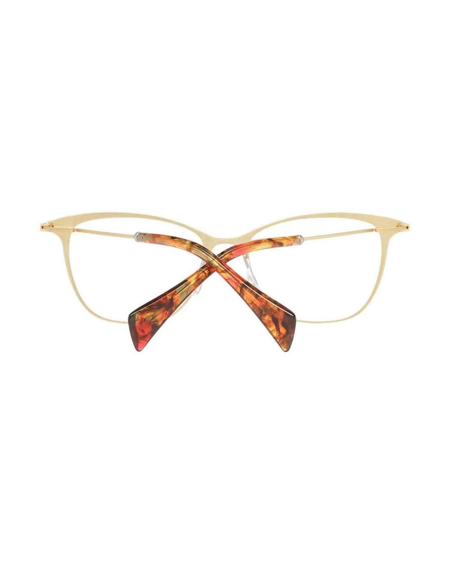 Yohji Yamamoto Gold Women Optical Frame Eyeglasses