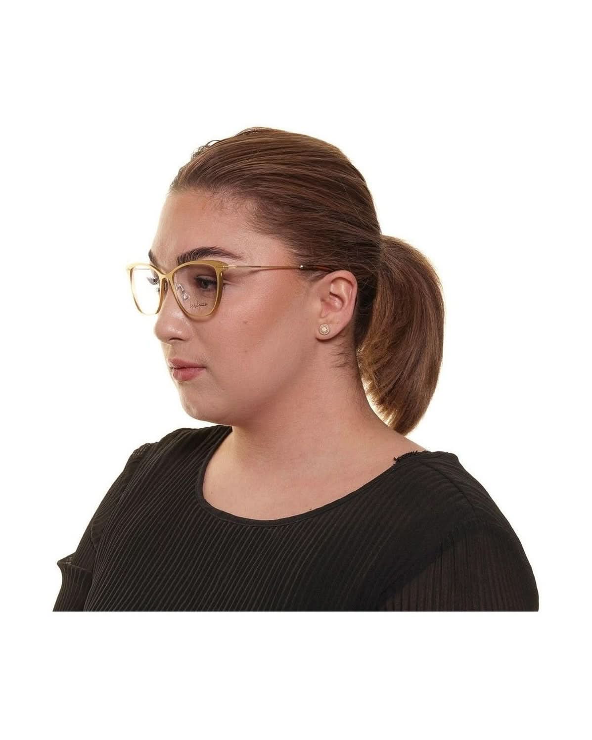 Yohji Yamamoto Gold Women Optical Frame Eyeglasses