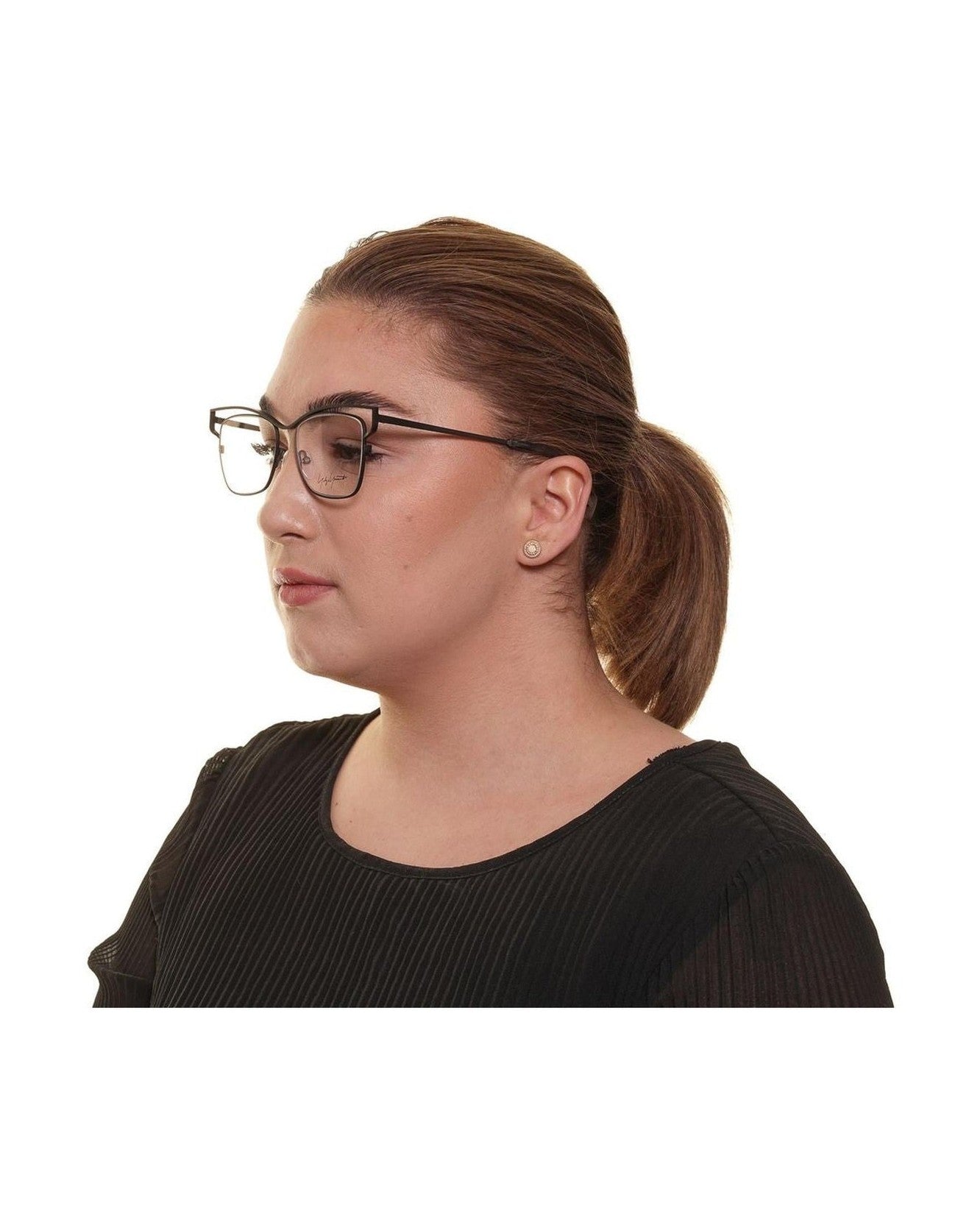 Yohji Yamamoto Gray Women Optical Frame Eyeglasses