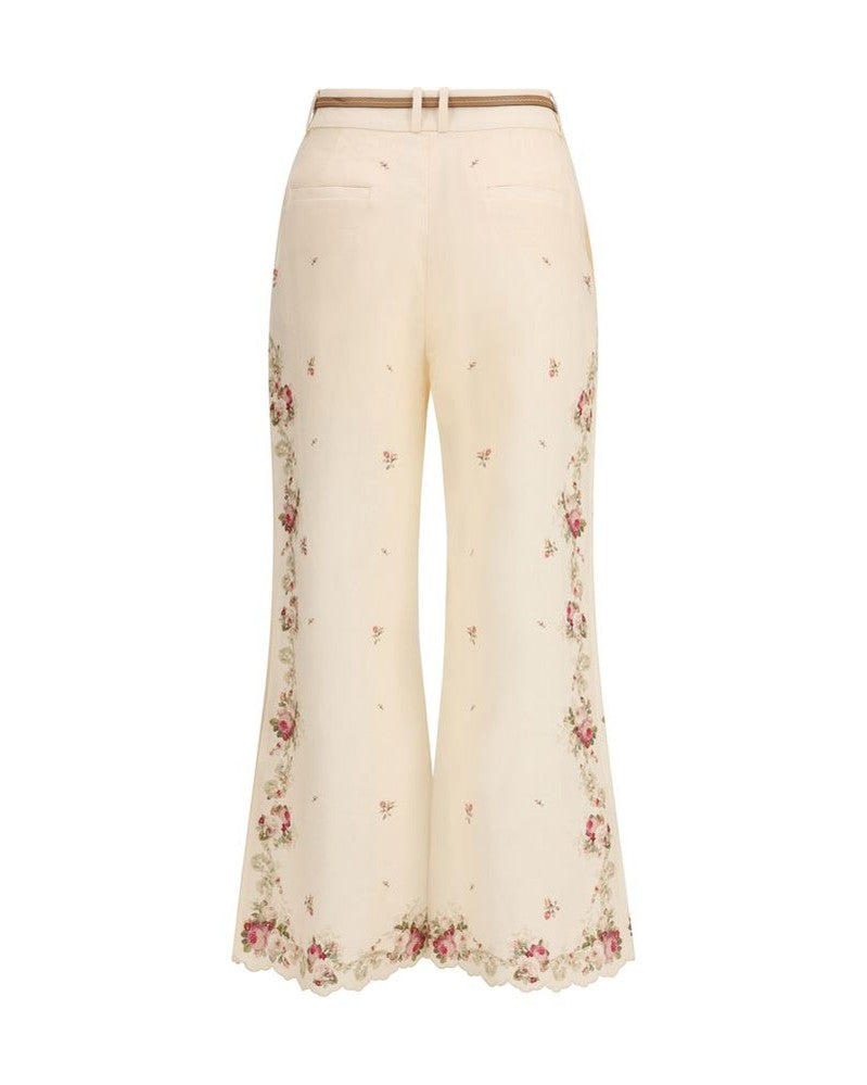 Zimmermann Beige Cotton Flared Pant