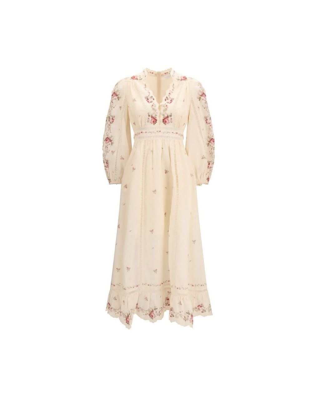 Zimmermann Beige Linen Casual Dress