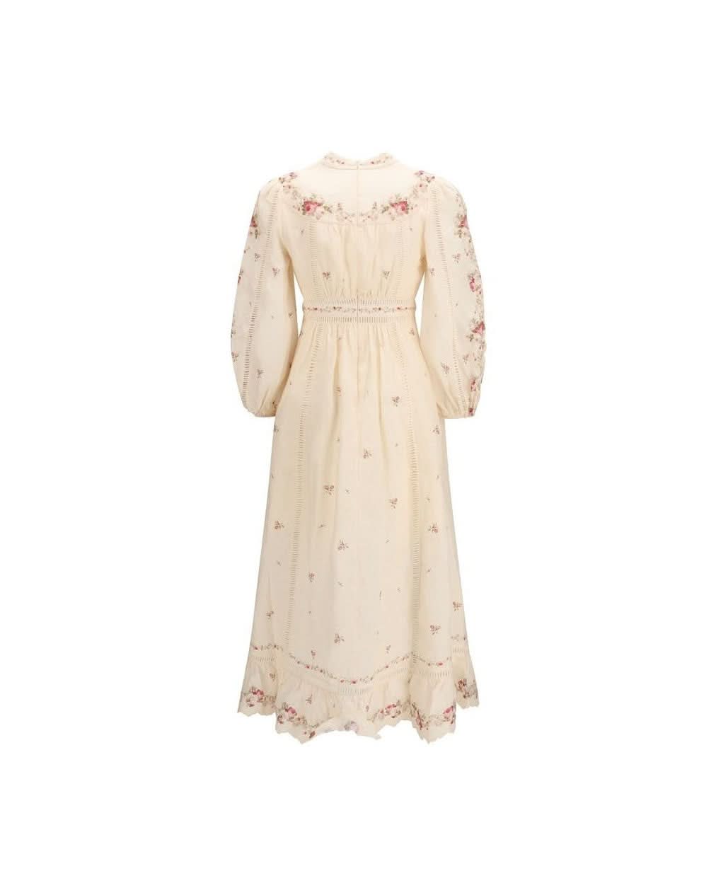 Zimmermann Beige Linen Casual Dress