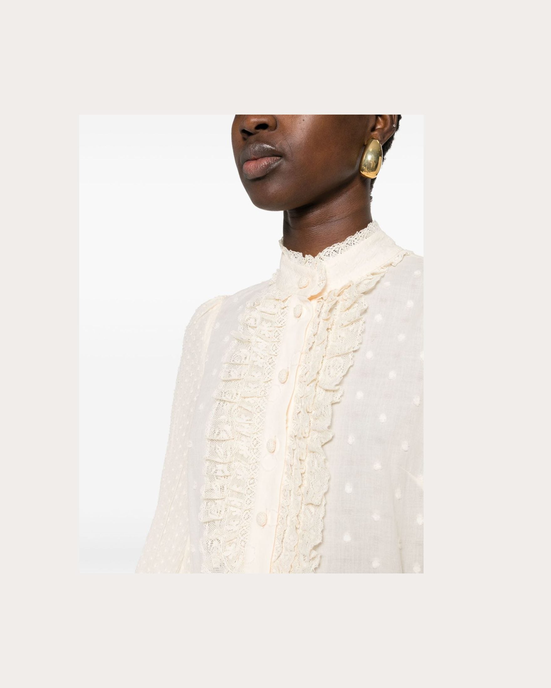 Zimmermann Beige Shirt Glam Steals