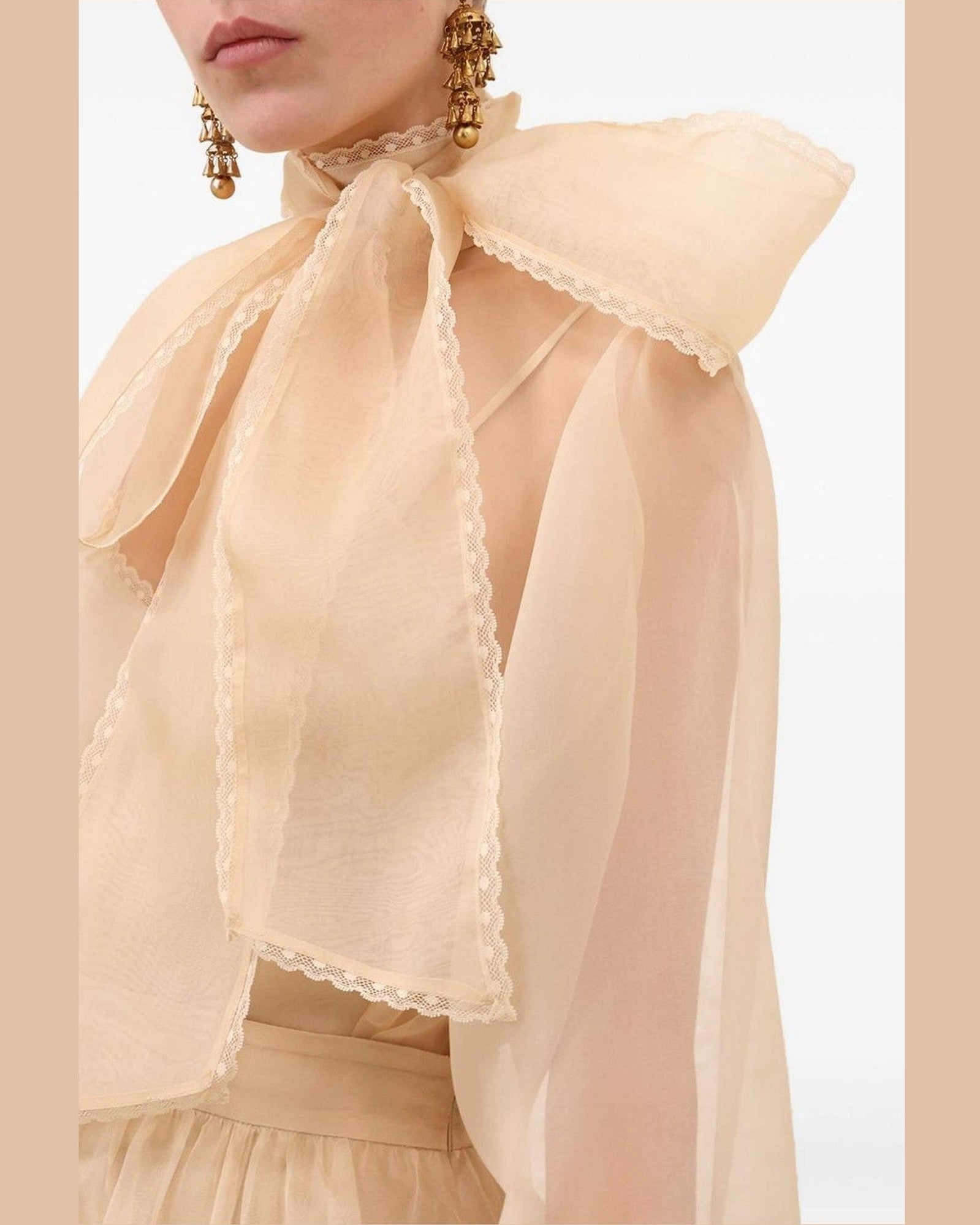 Zimmermann Beige Shirt Glam Steals