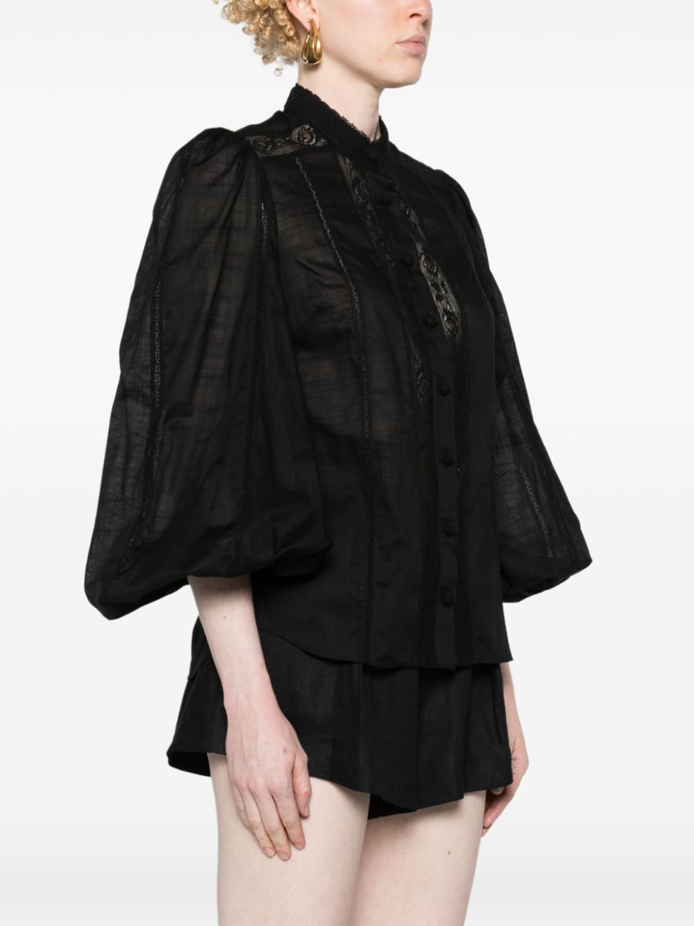 Zimmermann Black Shirt Glam Steals