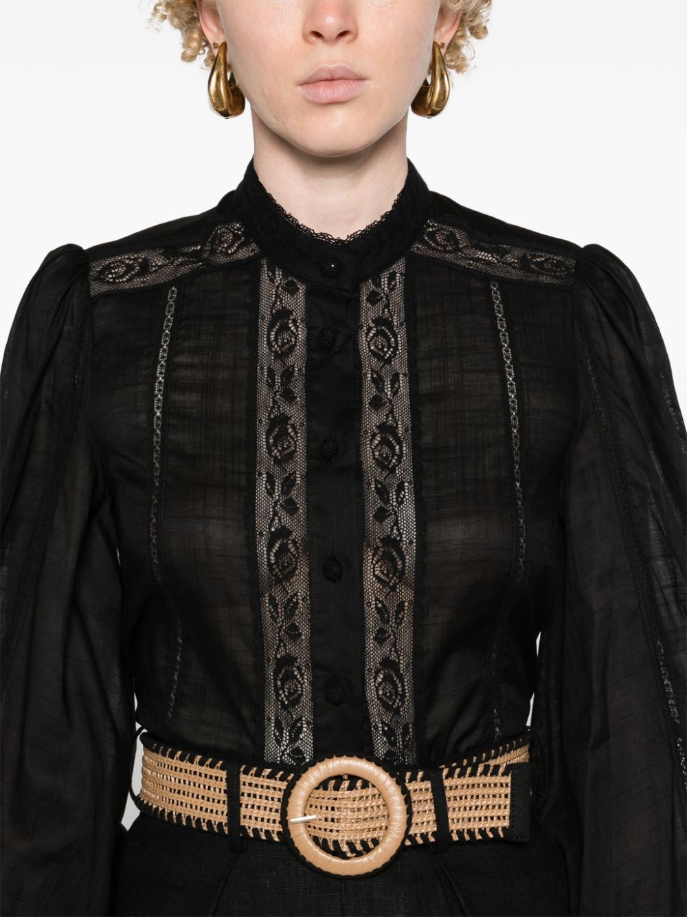 Zimmermann Black Shirt Glam Steals