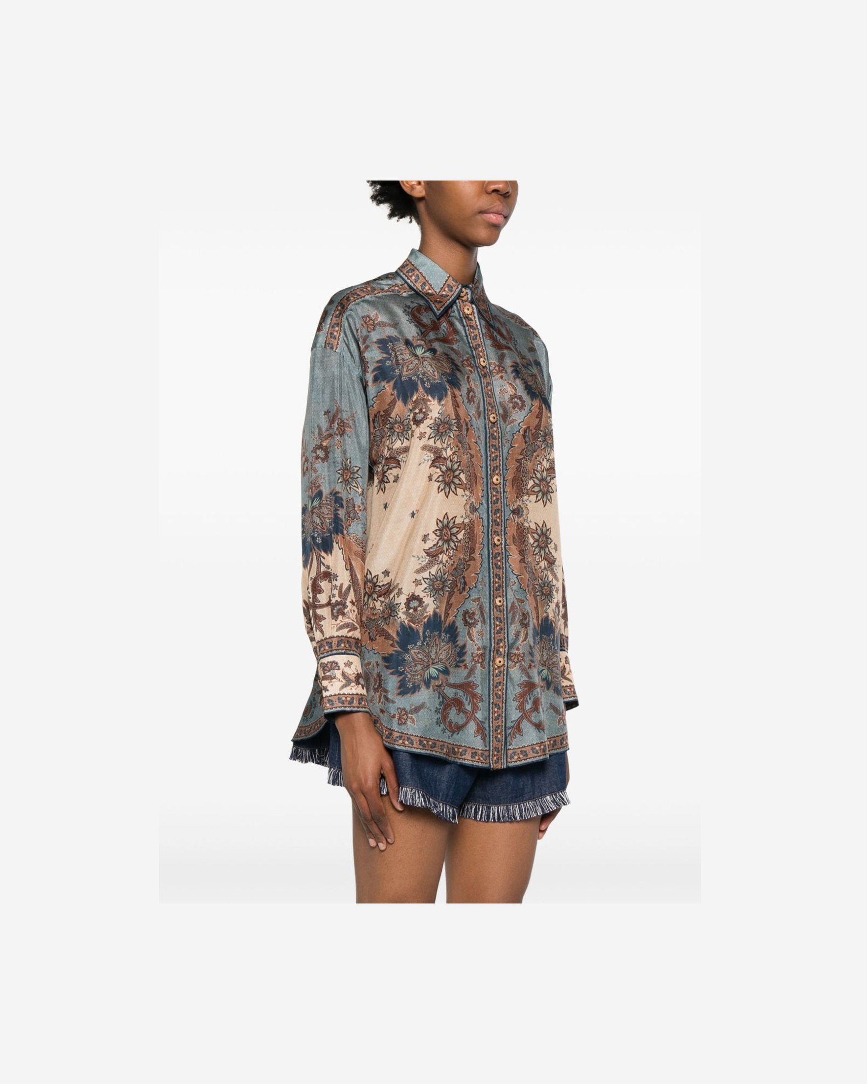 Zimmermann Blue Shirt Glam Steals