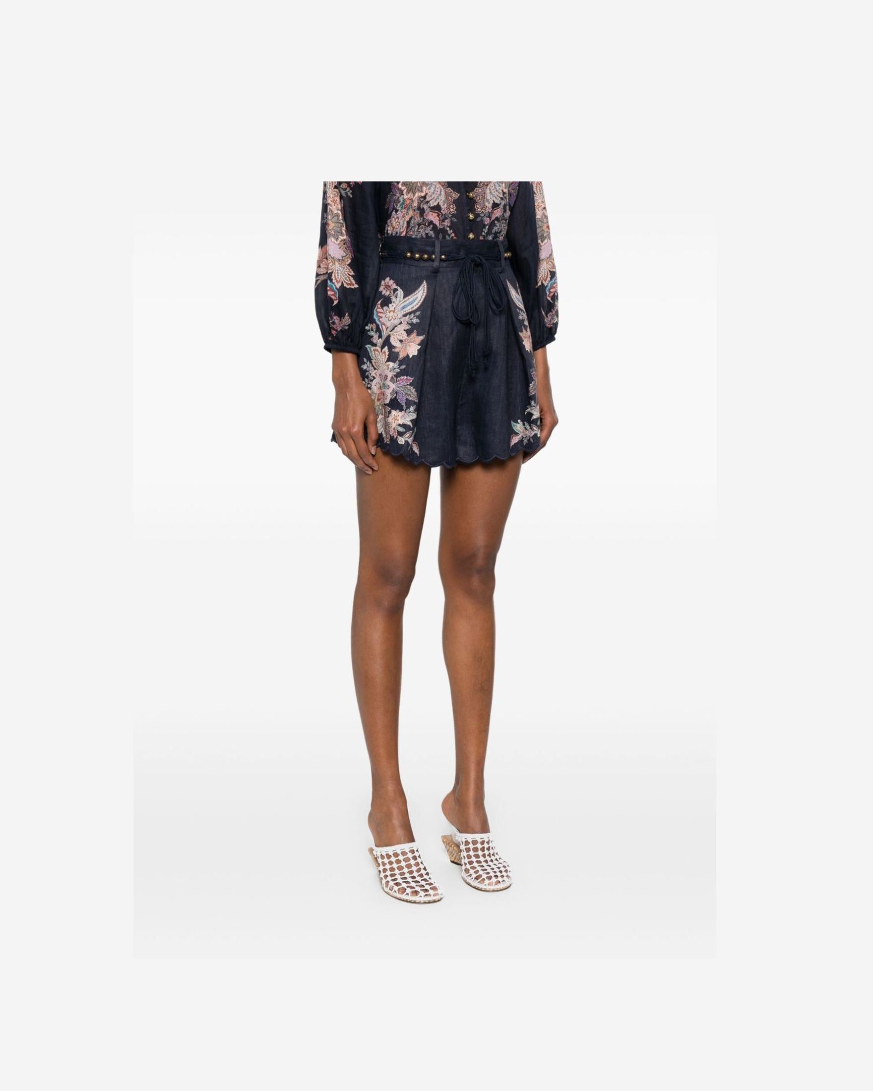 Zimmermann Blue Shorts Glam Steals